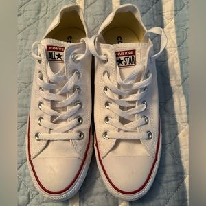 Size 10 White Converse